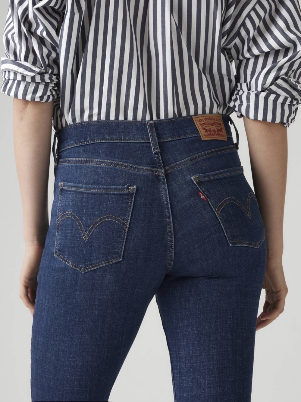 Levi's Dark Blue Straight Leg Jeans
